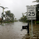 A street is flooded near the ocean after Hurricane Irma passed through Naples, Florida, on Saturday. (Image: AP)